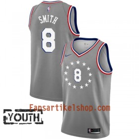 Philadelphia 76ers Trikot Zhaire Smith 8 2018-19 Nike City Edition Grau Swingman - Kinder
